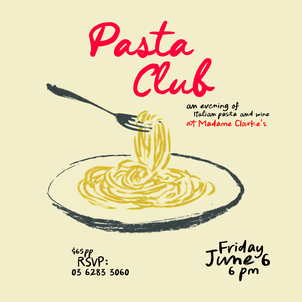 Pasta Club Poster